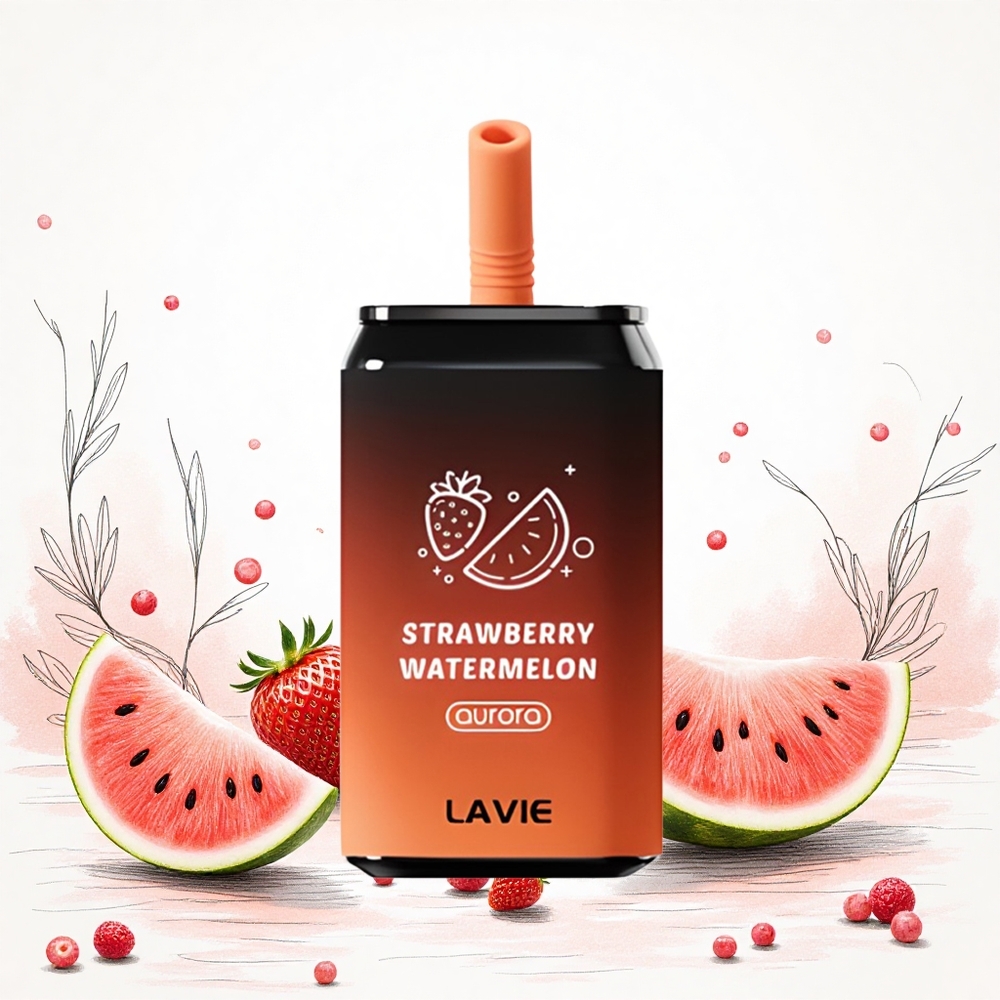Lavie Aurora 11000 Puffs Eper Dinnye 22ML E-liquid 650mAh Akkumulátor Hungary Vapes