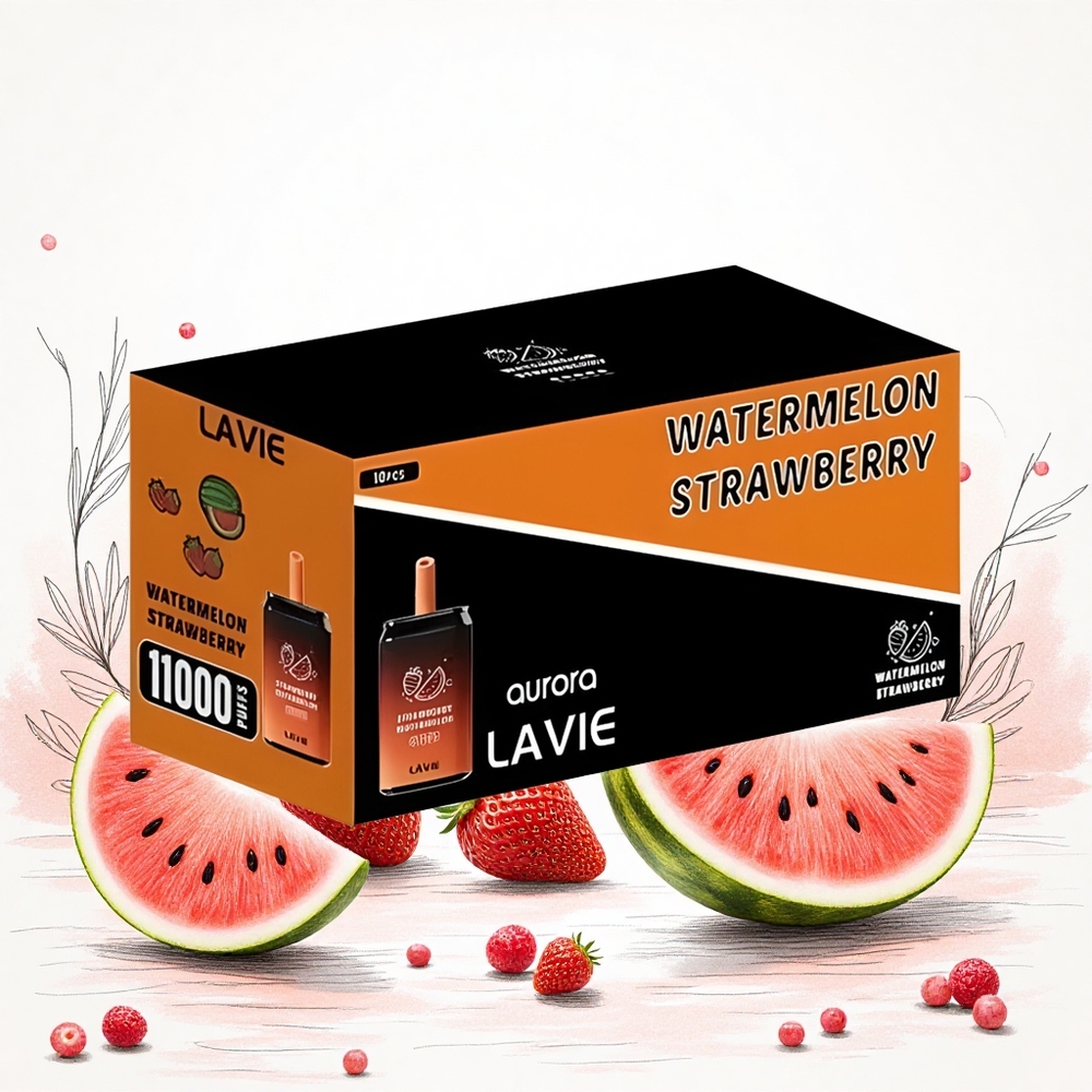 Lavie Aurora 11000 Puffs Eper Dinnye 22ML E-liquid 650mAh Akkumulátor Hungary Vapes