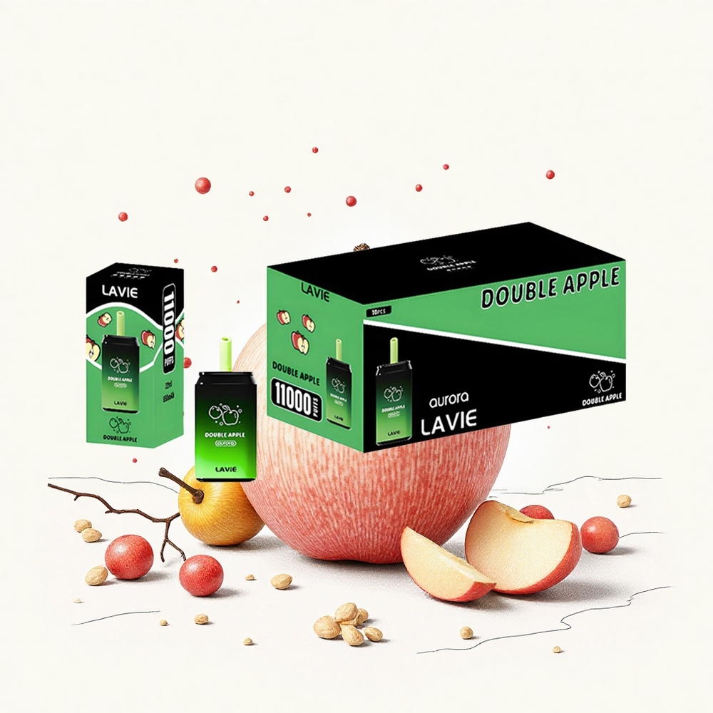 Lavie Aurora 11000 Puffs Kettős Alma (22ML 650mAh) Hungary Vapes