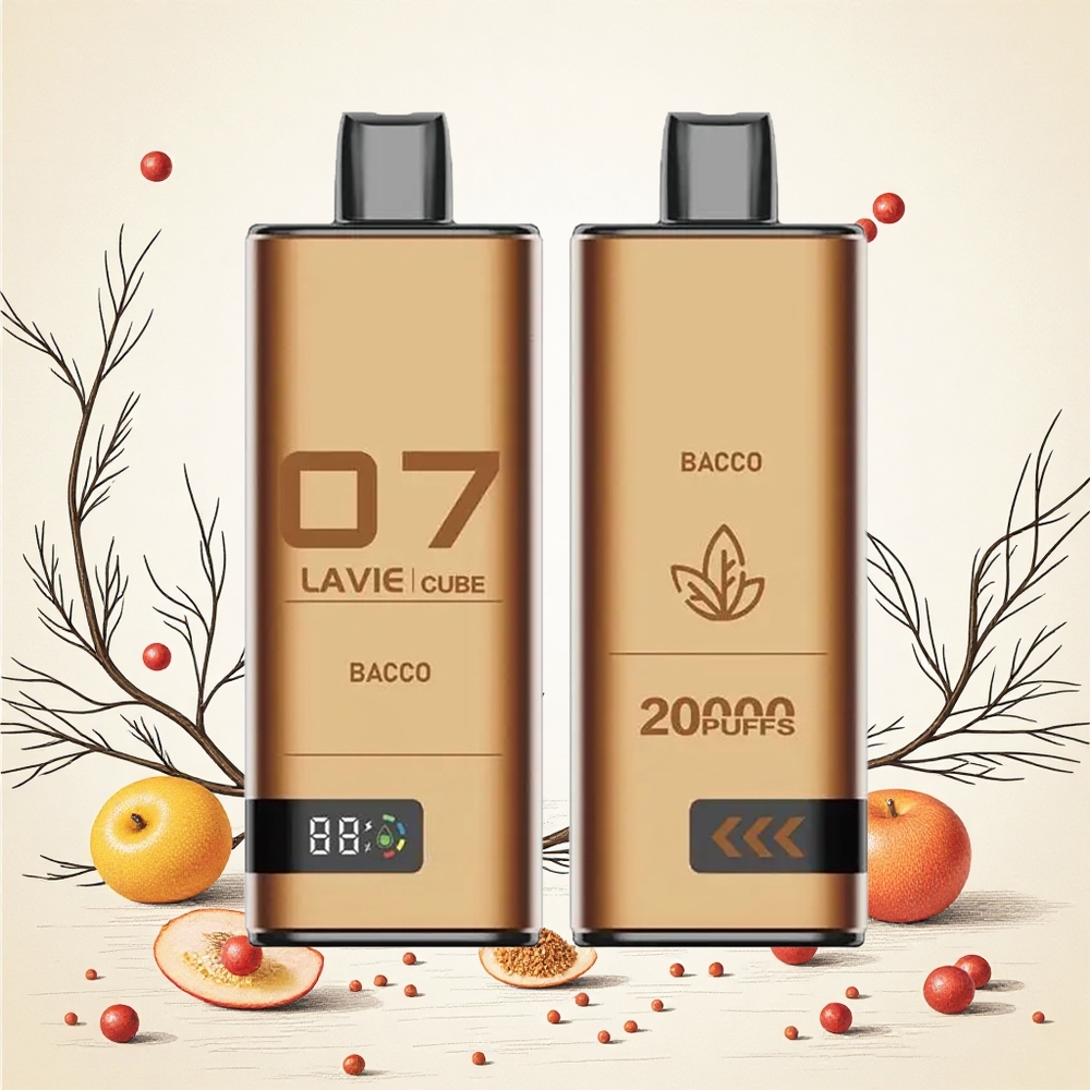 Lavie Cube 20000 Puffs Egy használatos e-cigaretta Bacco 25 sózott nikotin 28ML folyadék Hungary Vapes