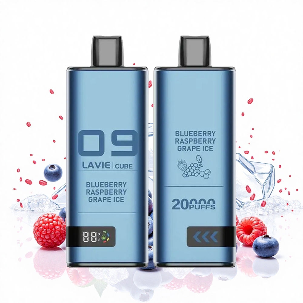 Lavie Cube 20000 Puffs Egy használatos e-cigaretta Áfonya Málna Jégbor (28ML Type C) Hungary Vapes