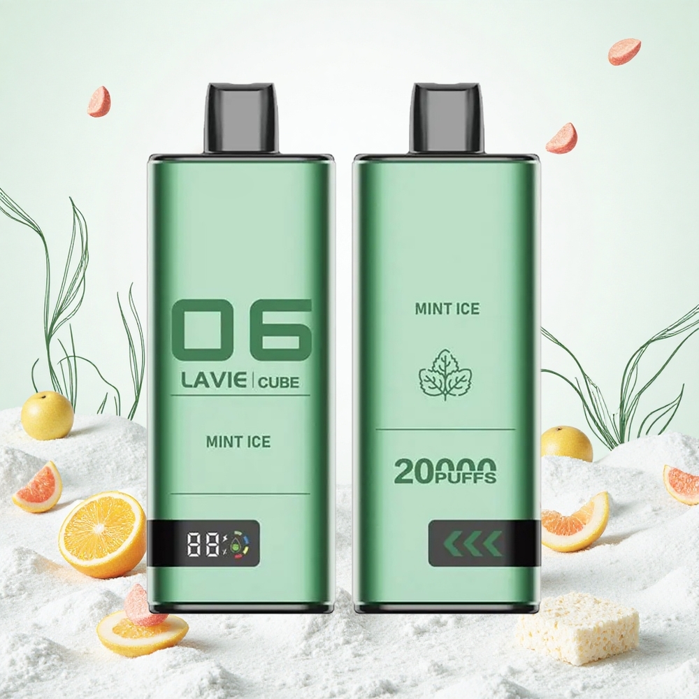 Lavie Cube 20000 Puffs Eldobható E-cigaretta Mentjég 28ML 600mAh Hungary Vapes