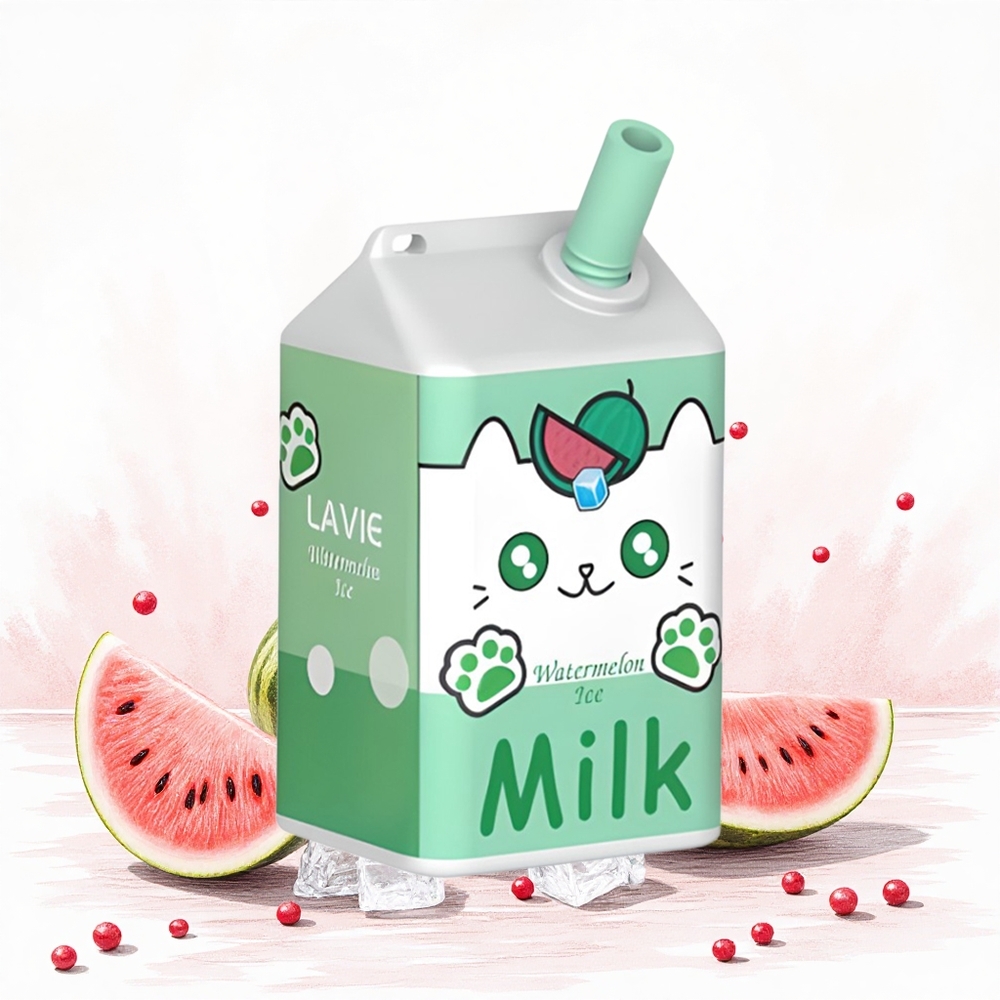 Lavie Milk 7000 Puffs Görögdinnye Jég 16ML E-liquid 600mAh Akkumulátor Hungary Vapes