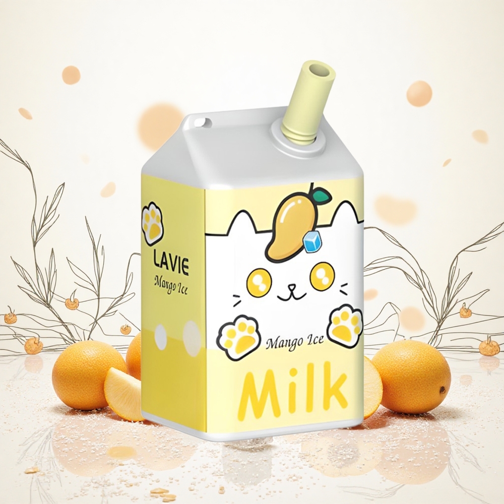 Lavie Milk 7000 Puffs Mango Jég 16ML E-liquid kapacitás 600mAh Akkumulátor kapacitás Hungary Vapes