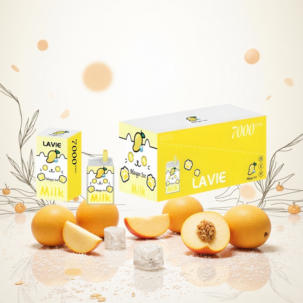 Lavie Milk 7000 Puffs Mango Jég 16ML E-liquid kapacitás 600mAh Akkumulátor kapacitás Hungary Vapes