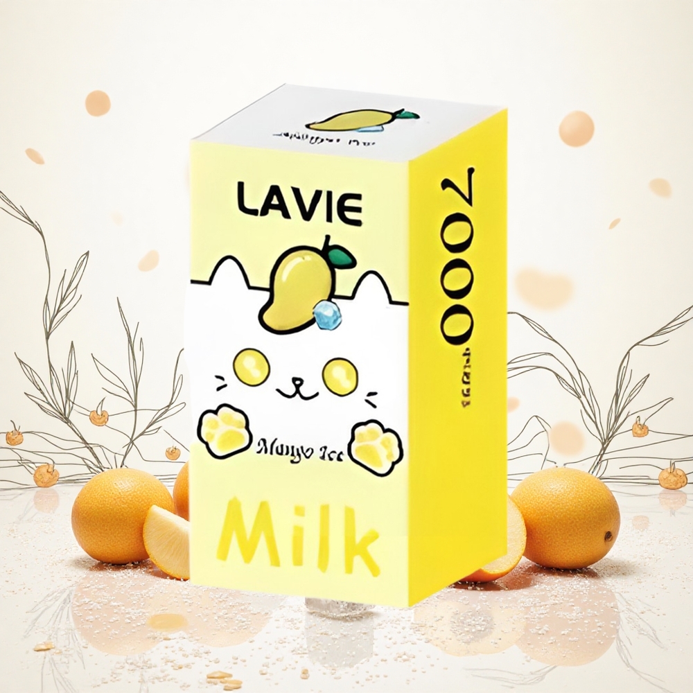 Lavie Milk 7000 Puffs Mango Jég 16ML E-liquid kapacitás 600mAh Akkumulátor kapacitás Hungary Vapes