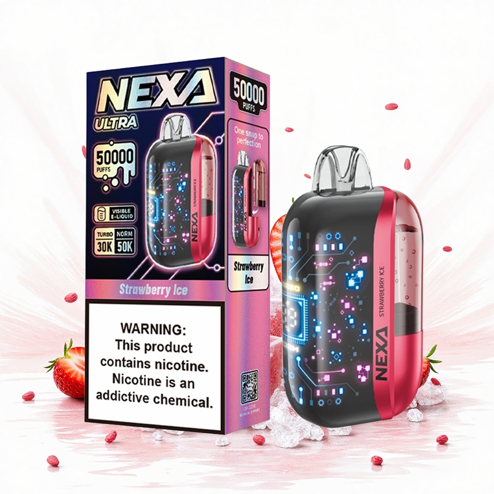 NEXA Ultra 50000 Puffs Eper Jeg Kapacitás 20ml Akkumulátor Kapacitás 800mah Hungary Vapes