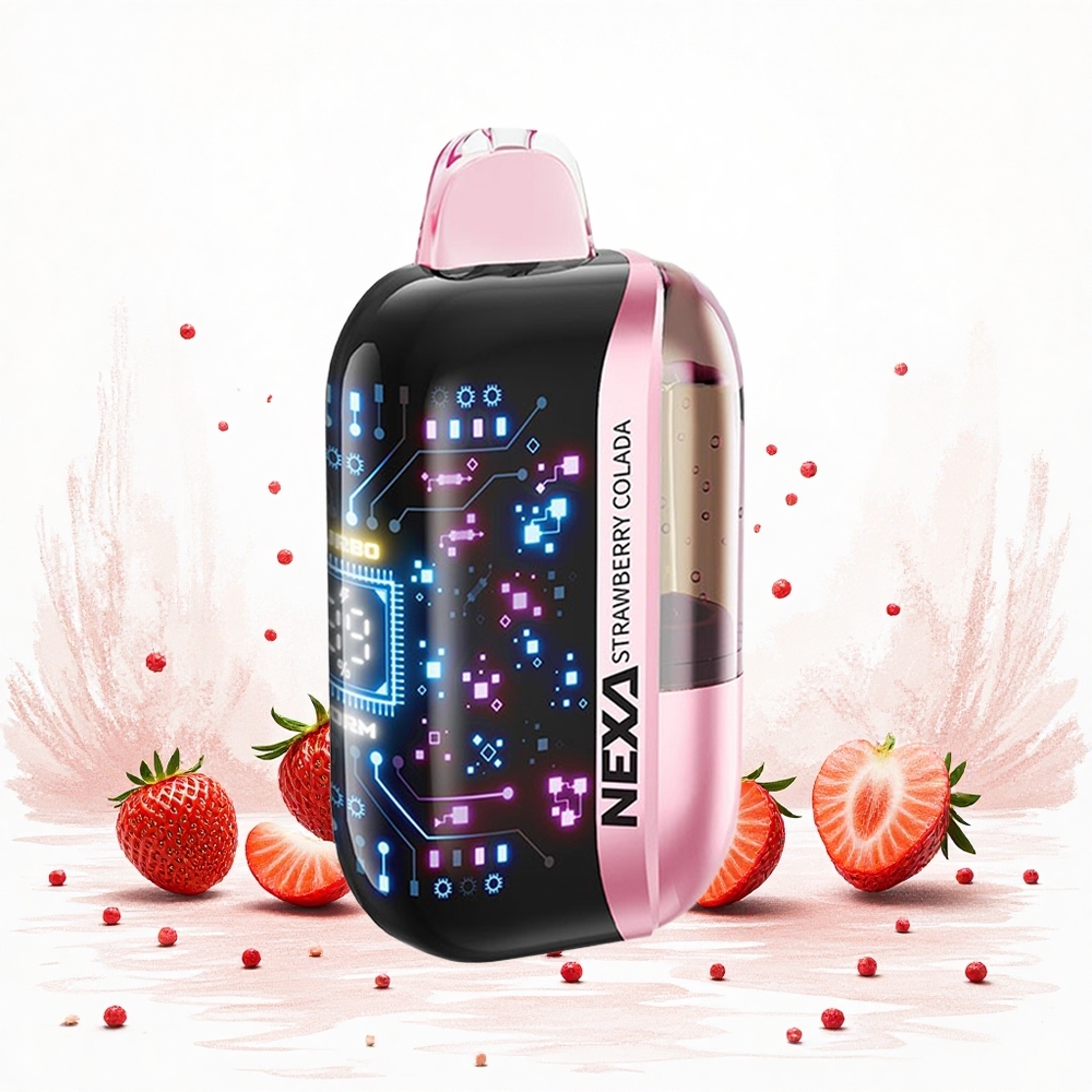 NEXA Ultra 50000 Puffs Eper Koládé 20ml Előre Töltött Kapacitás és 800mah Akkumulátor Kapacitás Hungary Vapes