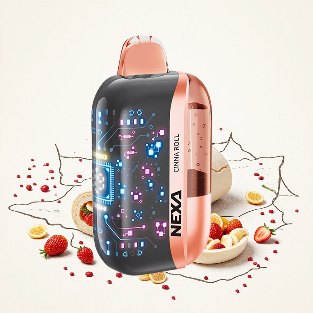NEXA Ultra 50000 Puffs Fahéjas Tekercs Hungary Vapes 20ml Előre Töltött Kapacitás 800mAh Akkumulátor Kapacitás