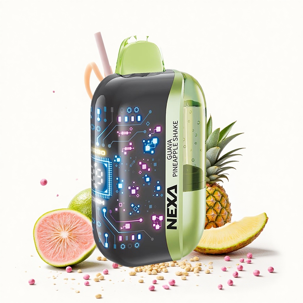 NEXA Ultra 50000 Puffs Guava-Ananász Shake 20ml Előre Töltött Kapacitás 800mah Akkumulátor Kapacitás Hungary Vapes