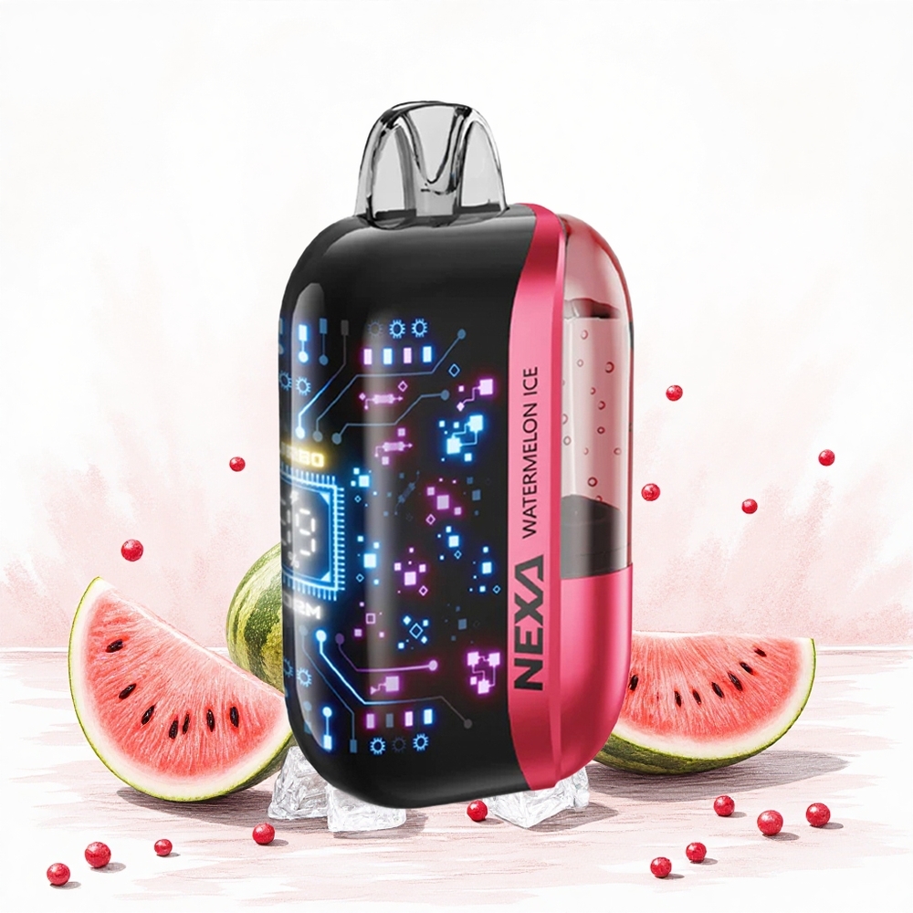 NEXA Ultra 50000 Puffs Görögdinnye Jég 20ml Előre Töltött Kapacitás 800mah Akkumulátor Kapacitás Hungary Vapes