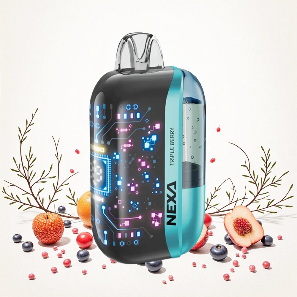 NEXA Ultra 50000 Puffs Három Bogyós Íz 20ml Előre Töltött Kapacitás 800mah Akkumulátor Kapacitás Hungary Vapes