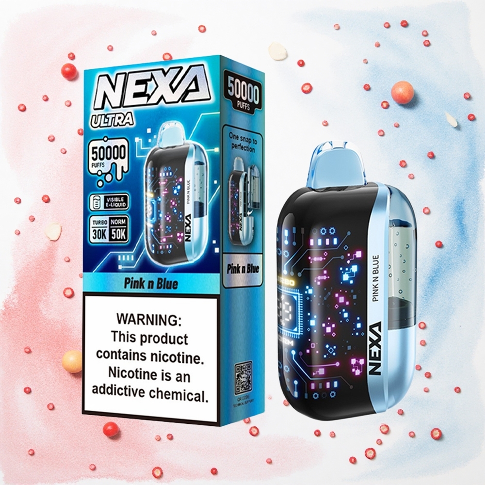 NEXA Ultra 50000 Puffs Pink és Kék 20ml Előre Töltött Kapacitás 800mah Akkumulátor Kapacitás Hungary Vapes