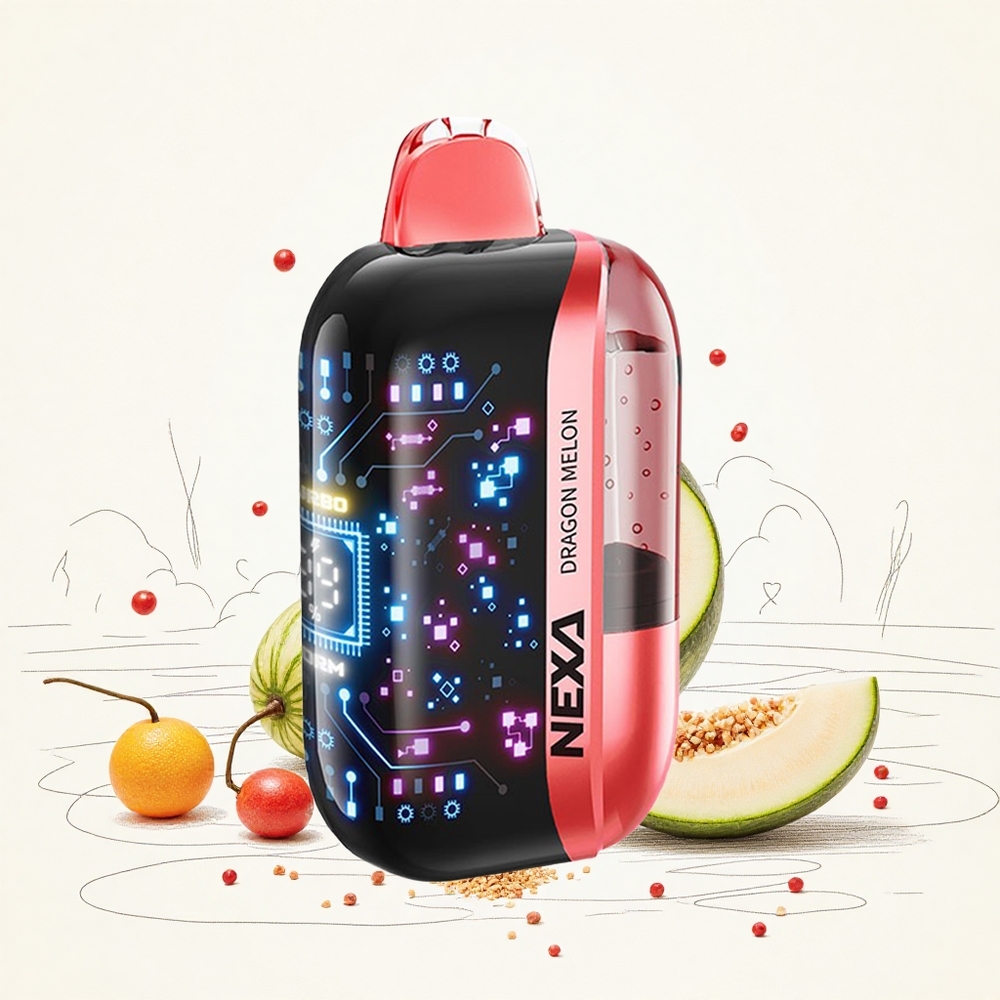 NEXA Ultra 50000 Puffs Sárkány Dinnye Előre Töltött 20ml Kapacitás 800mah Akkumulátor Kapacitás Hungary Vapes