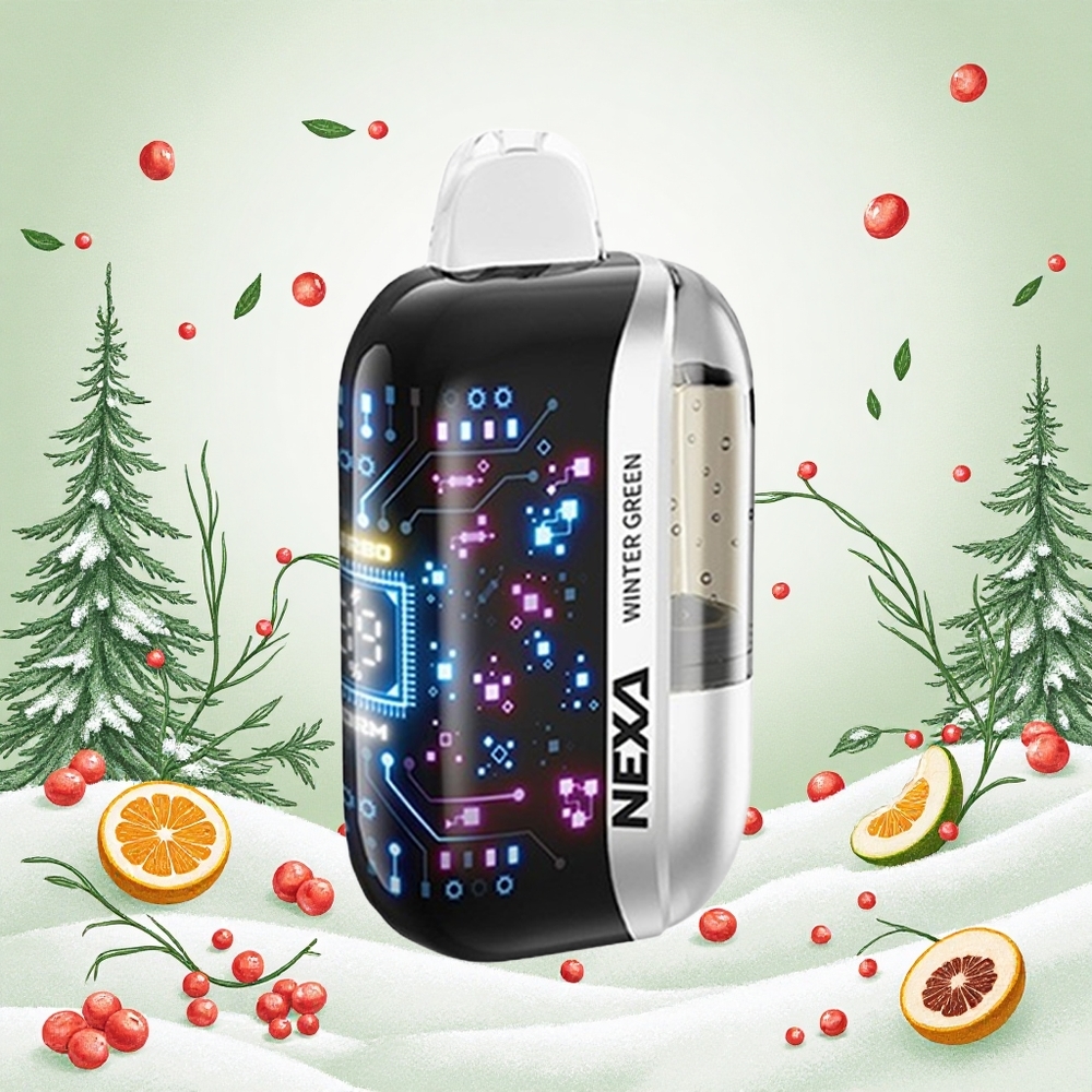 NEXA Ultra 50000 Puffs Téli Zöld 20ml Előre Töltött Kapacitás 800mah Akkumulátor Kapacitás Hungary Vapes