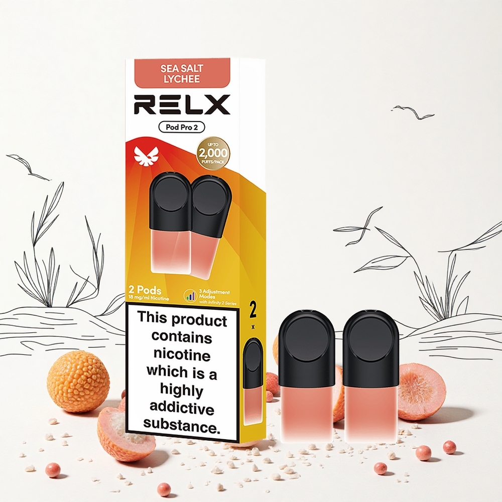 RELX Pod Pro 2 600 Puffs (lícsi íz) 18 Nikotintartalom 19ml Vape Kapacitás 3 Feszültségbeállítás Hungary Vapes