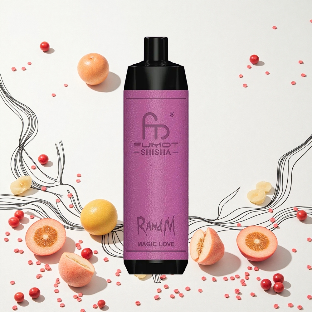 RandM Fumot Shisha 10000 Fuvaros Eldobható Vape Mágikus Szerelem 18ml Előre Töltött E-liquid 05 Nikotintartalom Hungary Vapes