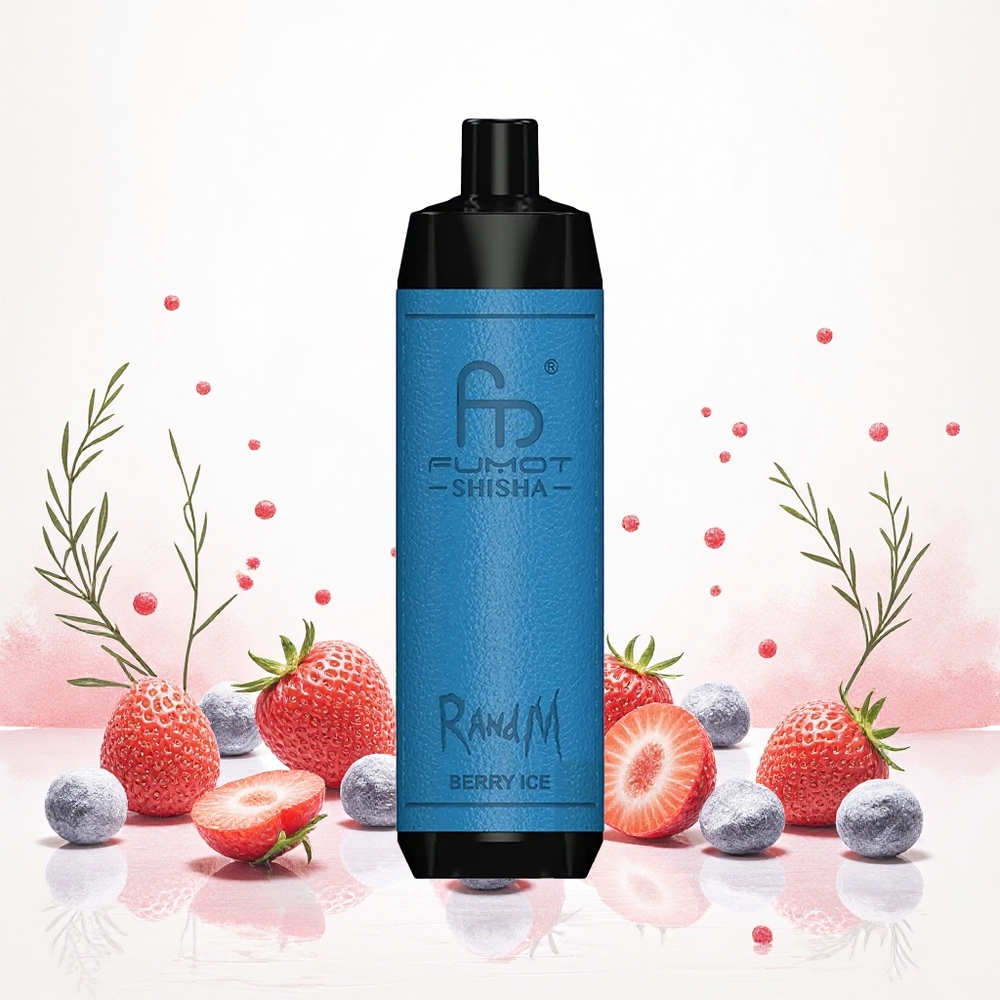 RandM Fumot Shisha 10000 Puffs Bogyó Jég 18ml Előre Töltött e-liquid Type-C Port Hungary Vapes