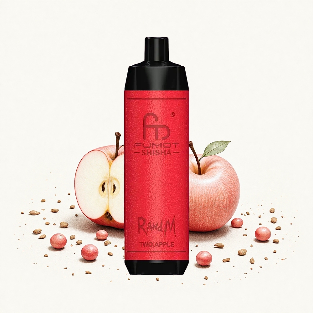 RandM Fumot Shisha 10000 Puffs Két Alma 18ml Előre Töltött e-liquid 850 mAh Battery Hungary Vapes
