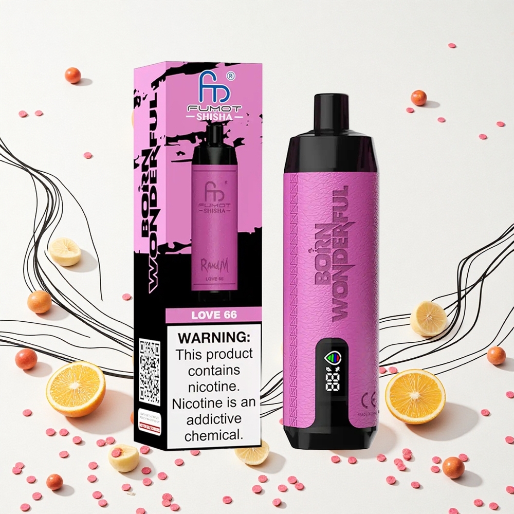 RandM Fumot Shisha 10000 Puffs Love 66 (Szerelmes) 18ml Előre Töltött E-liquid 850 mAh Akkumulátor Hungary Vapes