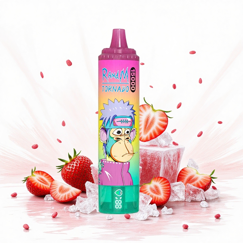 RandM Fumot Tornado 15000 Puffs 25ml Folyadékkapacitás Eperjég Hungary Vapes