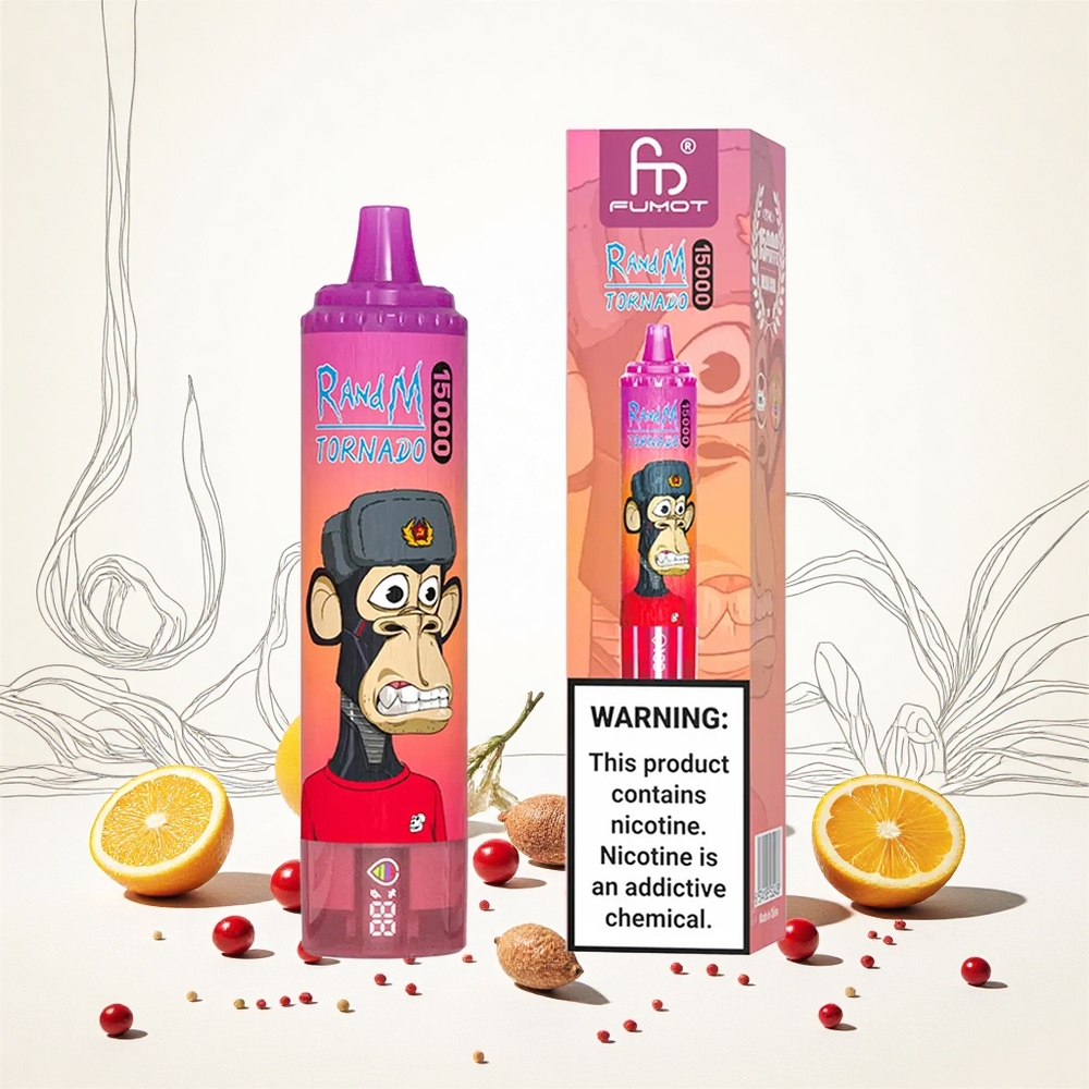 RandM Fumot Tornado 15000 Puffs Dragon Fruit (Sárkánygyümölcs) 25ml LCD Hungary Vapes