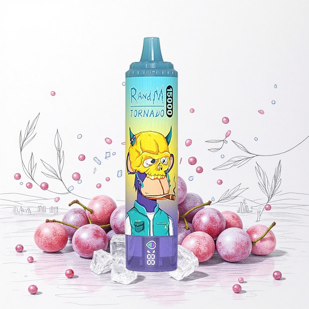 RandM Fumot Tornado 15000 Puffs Grape Ice (25ml 850mAh) Hungary Vapes