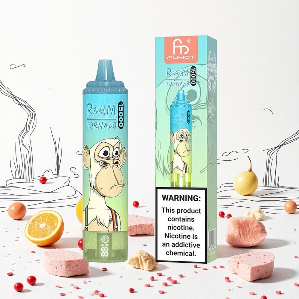 RandM Fumot Tornado 15000 Puffs Jégkrém 25ml folyadékkapacitás 850mAh akkumulátor Hungary Vapes