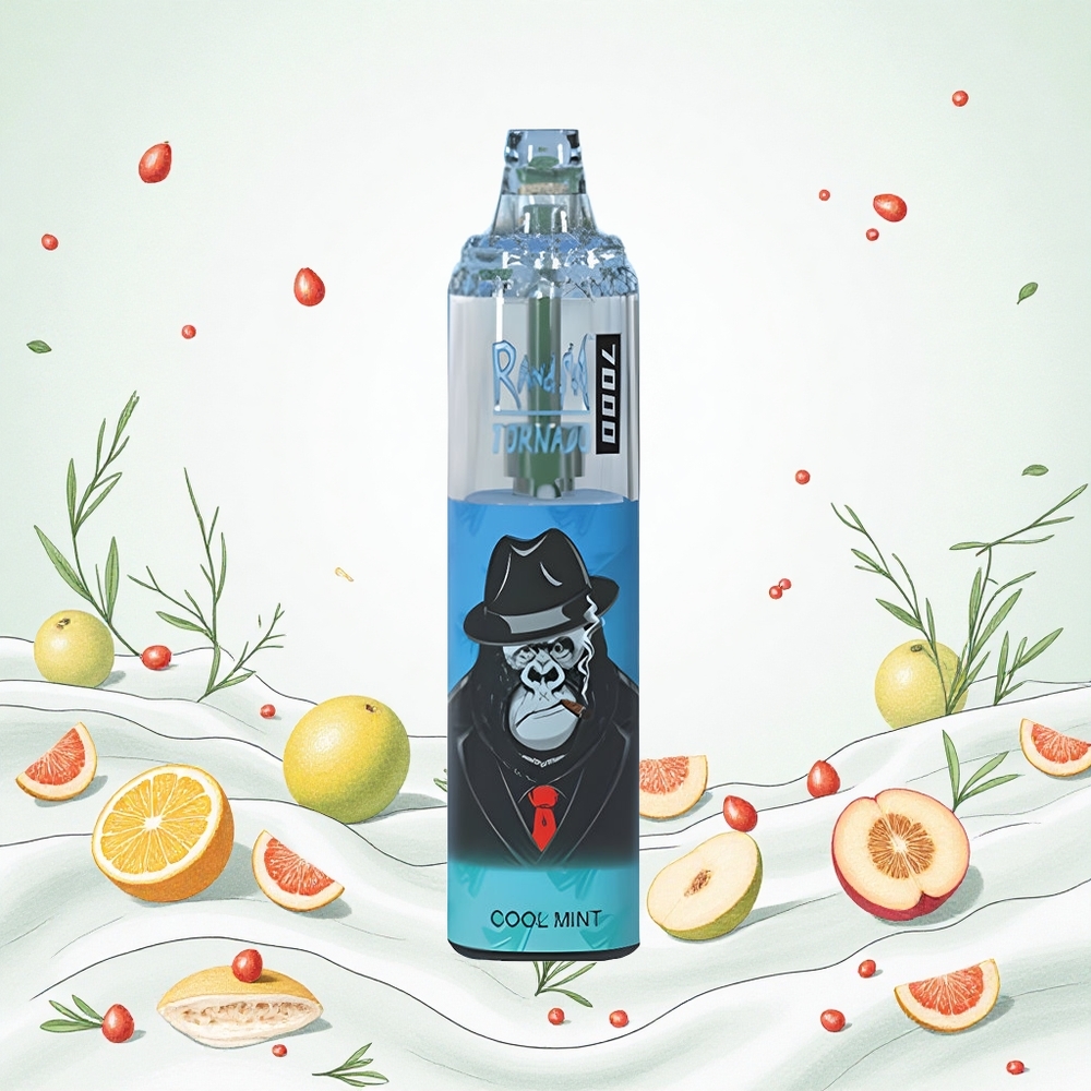 RandM Fumot Tornado 7000 Böfé Elektromos Cigitella Hűvös Mentol 14 ML E-liquid 850 MAH Battery Hungary Vapes
