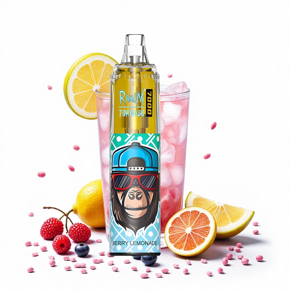 RandM Fumot Tornado 7000 Böfö (Bogyós Limonádé) 14 ML E-liquid 850 MAH Battery Hungary Vapes