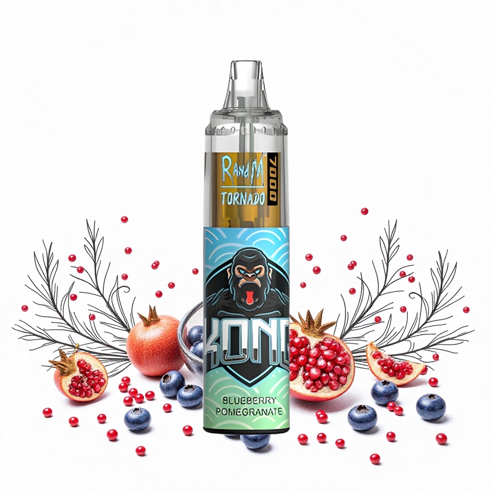 RandM Fumot Tornado 7000 Böfö (Áfonya Gránátalma) 14 ML E-liquid 850 MAH Battery Hungary Vapes