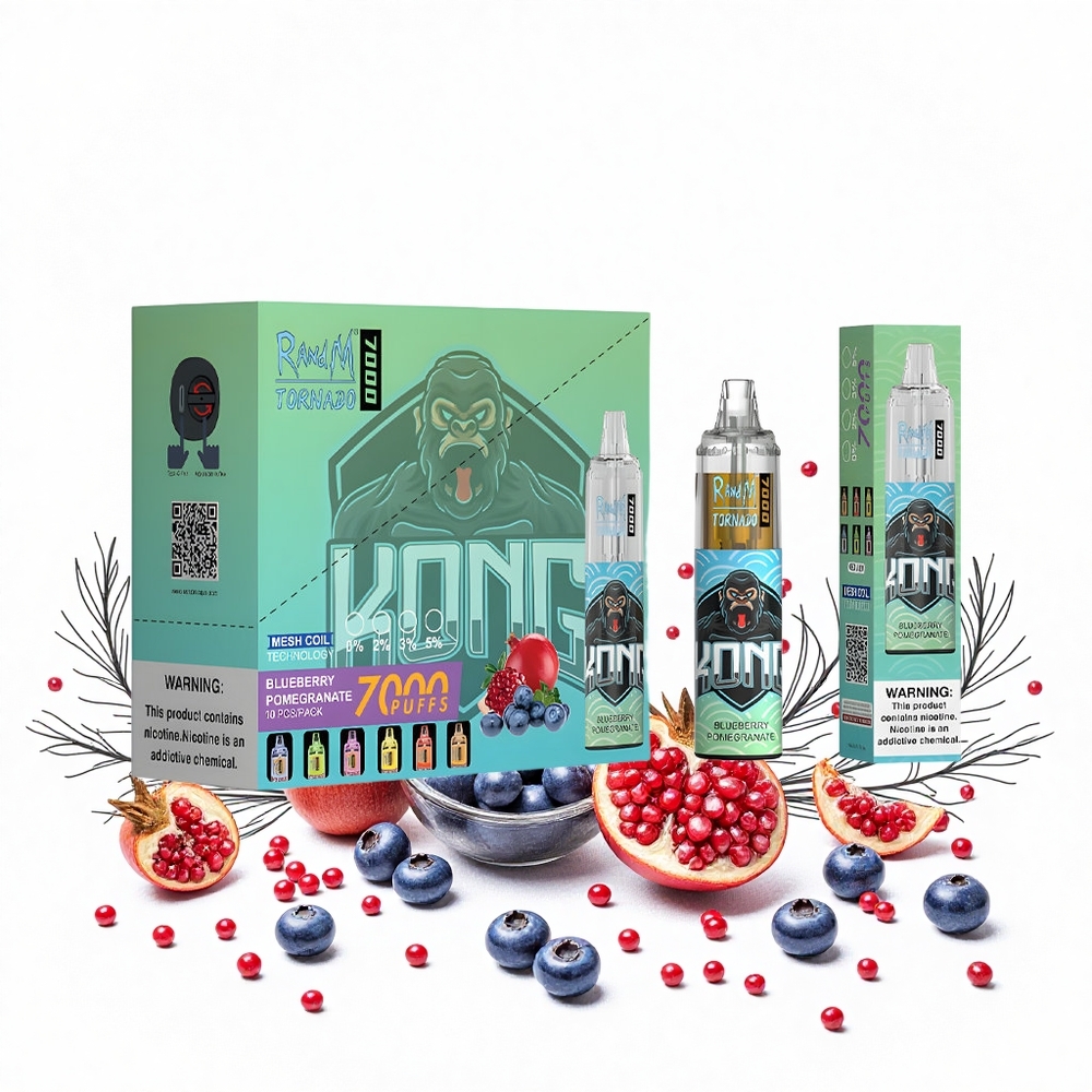 RandM Fumot Tornado 7000 Böfö (Áfonya Gránátalma) 14 ML E-liquid 850 MAH Battery Hungary Vapes