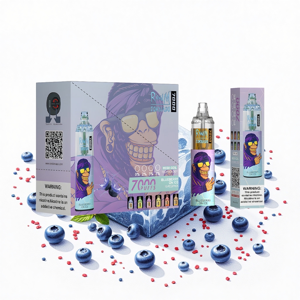 RandM Fumot Tornado 7000 Böfö 14 ML E-liquid Áfonya Jég Hungary Vapes