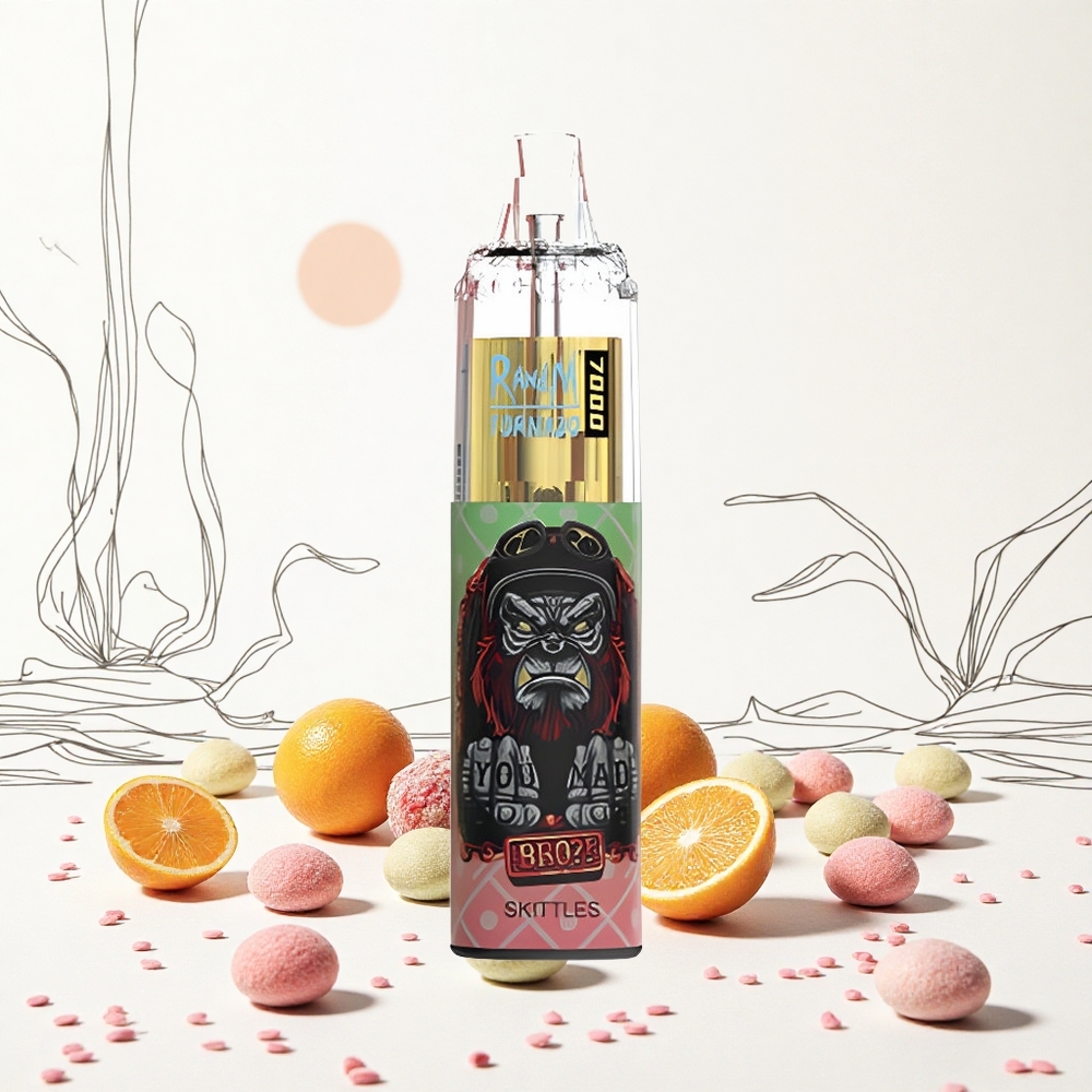RandM Fumot Tornado 7000 Böfögés Skittles (14 ML E-liquid 850 MAH Battery) Hungary Vapes