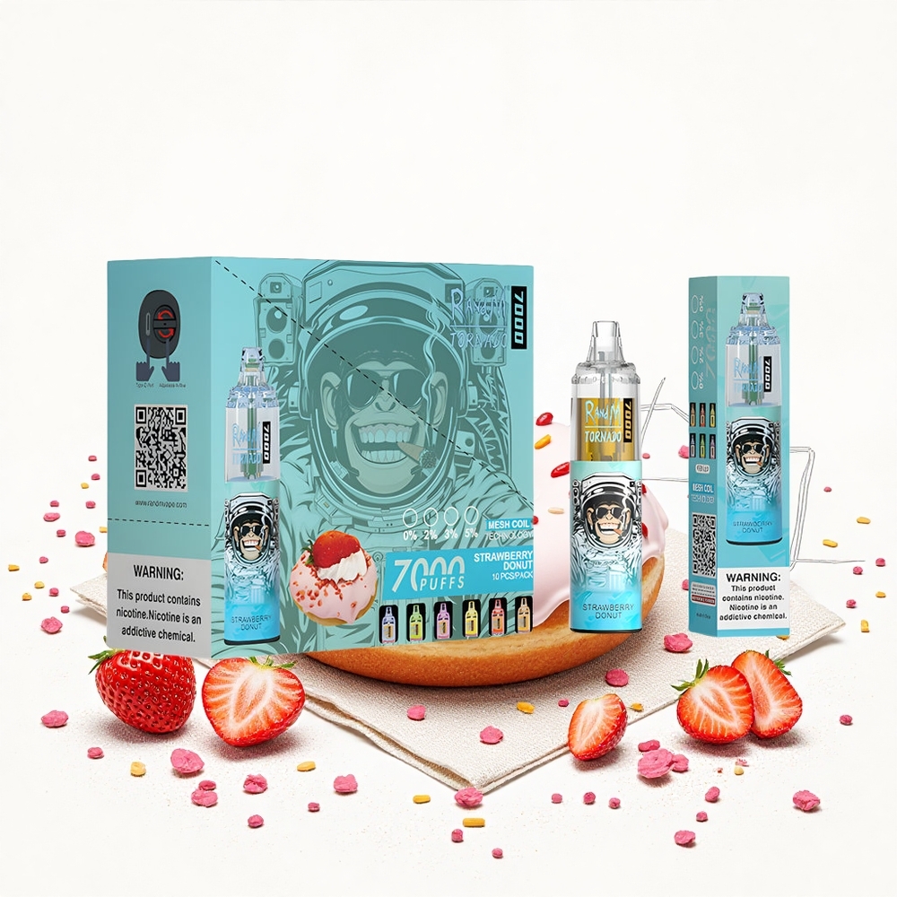 RandM Fumot Tornado 7000 Puffs 14 ML E-liquid Eper Fánk Hungary Vapes