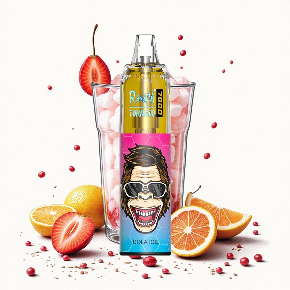 RandM Fumot Tornado 7000 Puffs Cola Jég 14 ML E-liquid 850 MAH Battery Hungary Vapes