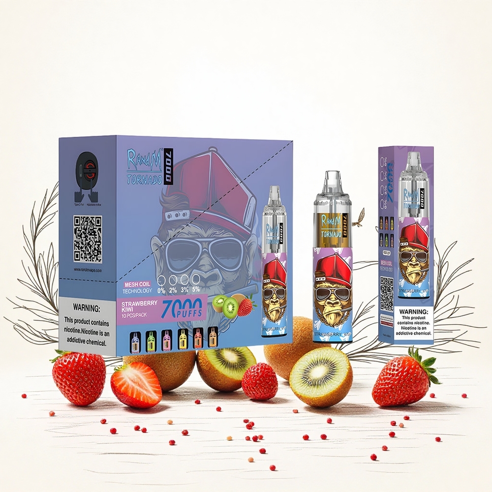 RandM Fumot Tornado 7000 Puffs Egres Málna 14 ML E-liquid 850 MAH Battery Hungary Vapes