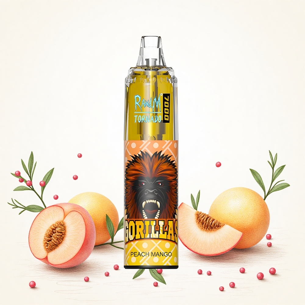 RandM Fumot Tornado 7000 Puffs Mango (14 ML E-liquid 850 MAH Battery) Hungary Vapes