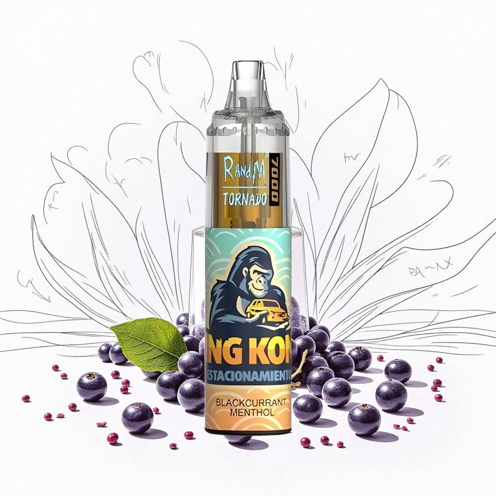 RandM Fumot Tornado 7000 Puffs Ribizli Mentol 14 ML E-liquid 850 MAH Battery Hungary Vapes