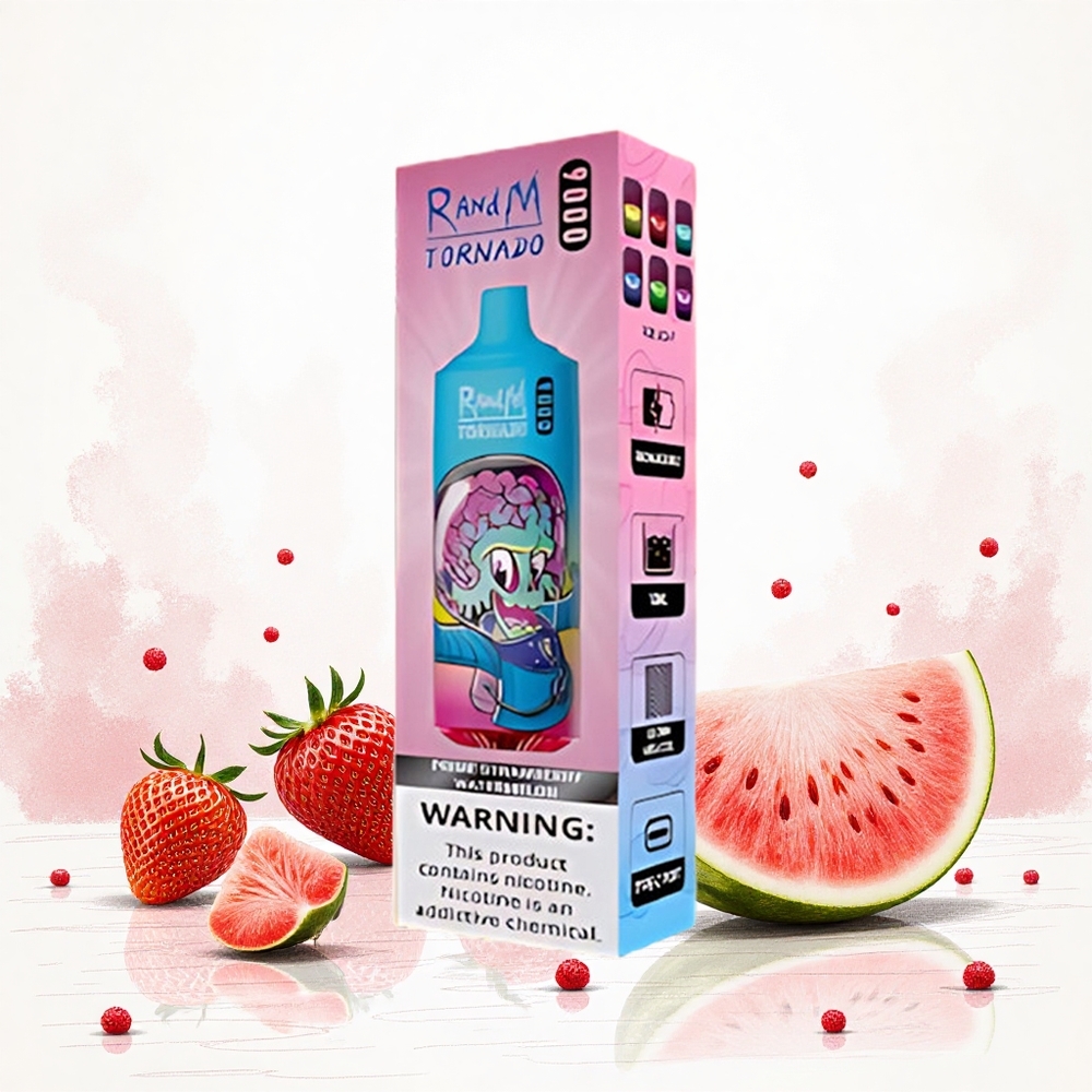 RandM Fumot Tornado 9000 Puffs (9000 Böf) 18 mL E-liquid (18 mL E-liquid) eper görögdinnye Prime Hungary Vapes