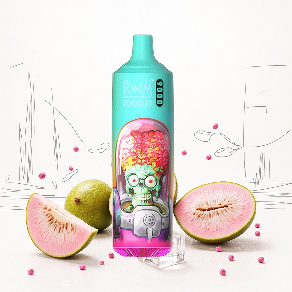 RandM Fumot Tornado 9000 Puffs 18 mL Folyadékkapacitás Guava Jég Hungary Vapes