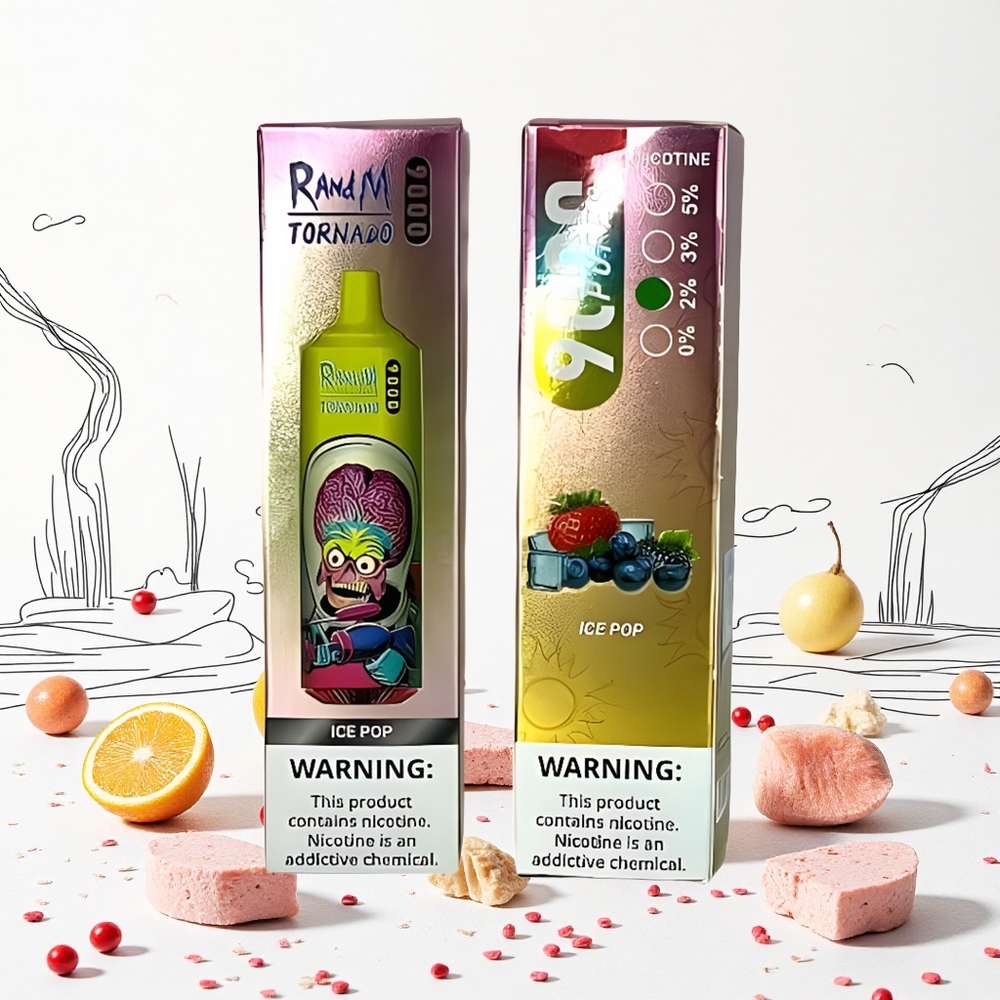 RandM Fumot Tornado 9000 Puffs 18 mL Jégpopsi Hungary Vapes