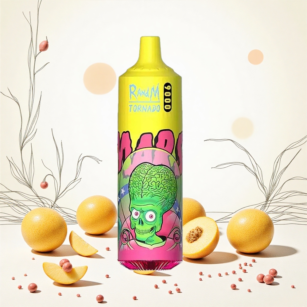 RandM Fumot Tornado 9000 Puffs Hármas Mango 18 mL E-liquid 850 mAh Akkumulátor Hungary Vapes