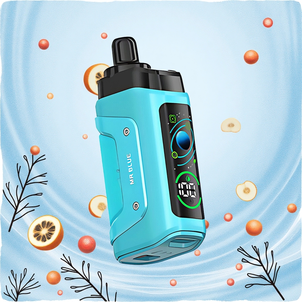 Razz Bar 45000 Puffs Egyhasználatos Vape Kék 10 Ohm Mesh Coil és 20 mg/ml Nikotin Hungary Vapes
