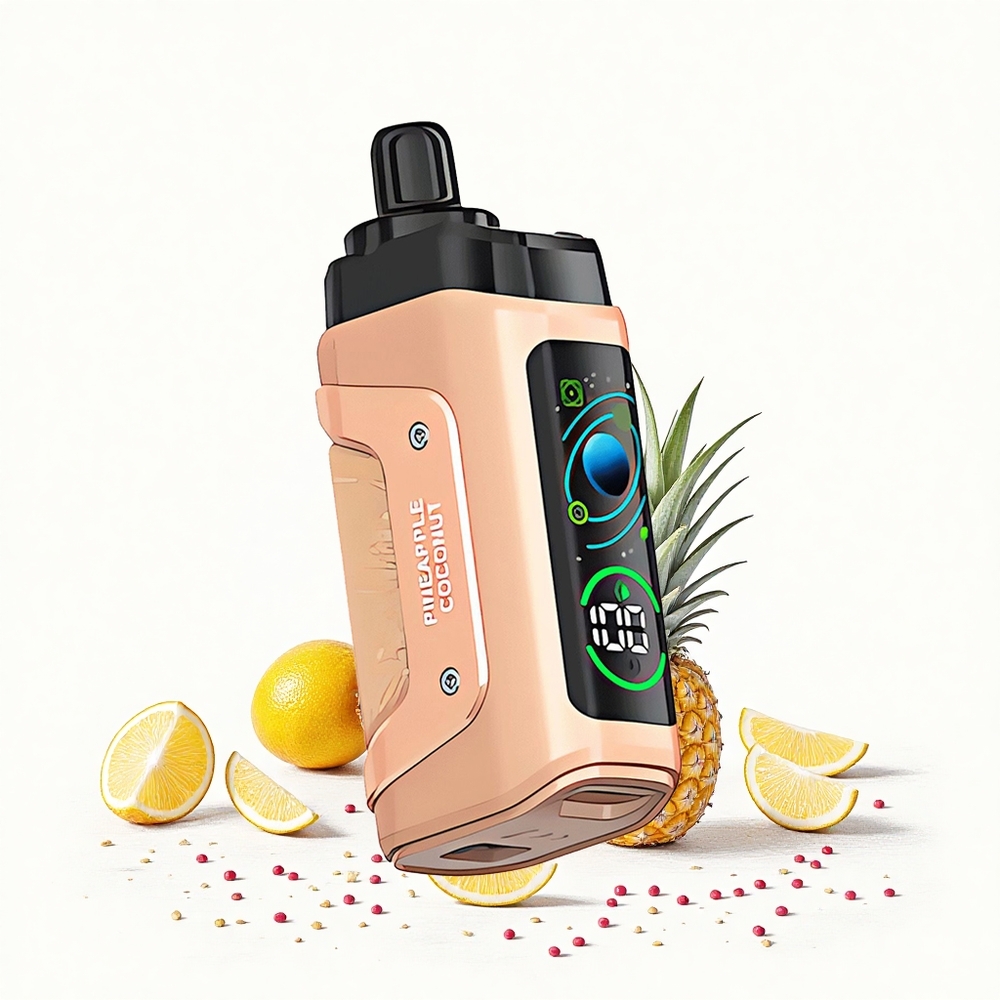Razz Bar 45000 Puffs Eldobható Vape Ananász Kókusz 10 Ohm Mesh Coil 20 mg/ml Nikotinerőség Hungary Vapes