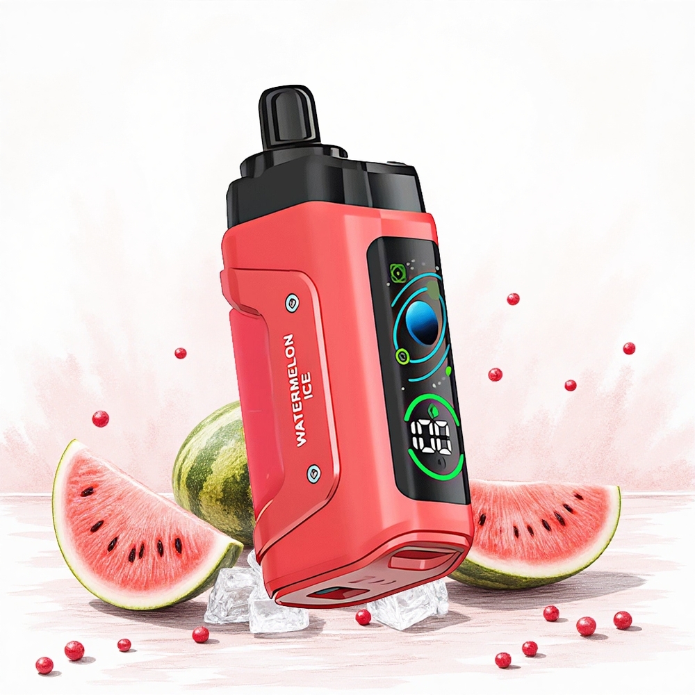 Razz Bar 45000 Puffs Eldobható Vape Görögdinnye Jég 10 Ohm Mesh Coil és Adjustable Airflow Hungary Vapes