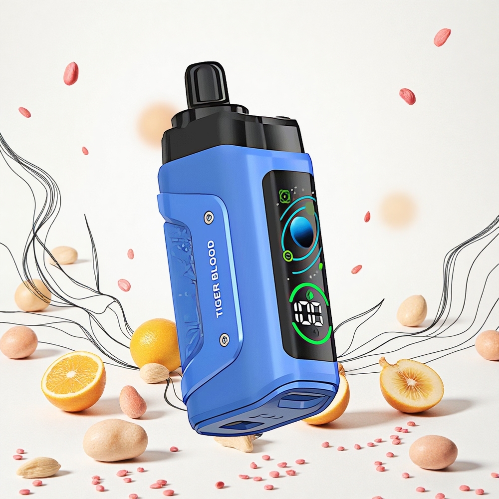 Razz Bar 45000 Puffs Eldobható Vape Tigrisvér 10 Ohm Mesh Coil és 20 mg/ml Nikotin Hungary Vapes
