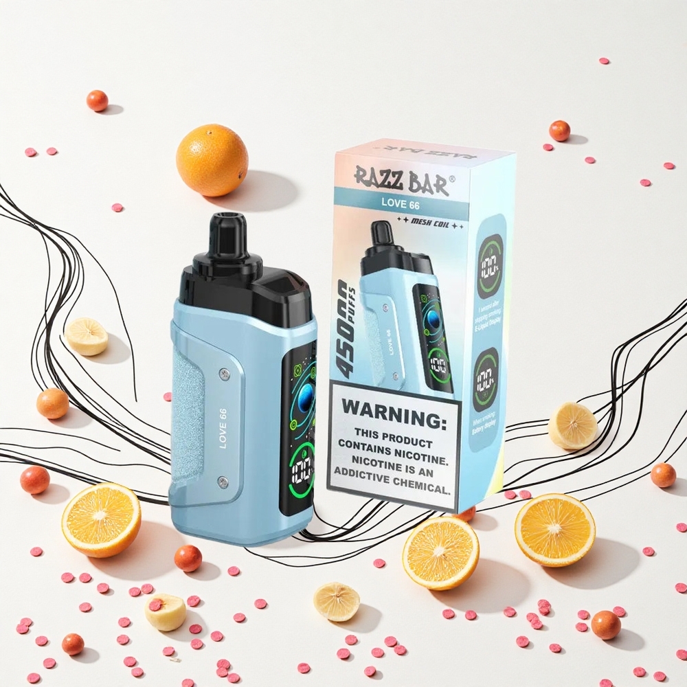 Razz Bar 45000 PuffsLove 66 10 Ohm Mesh Coil Hungary Vapes