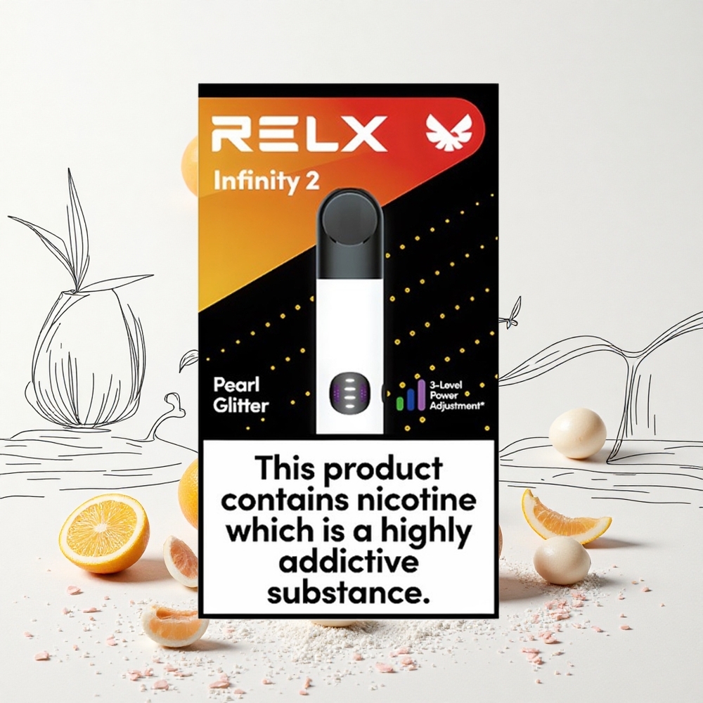 Relx Infinity 2 600-650 Puffs Pod Kapacitás 19 ml USB Type-C Pearl Por Hungary Vapes