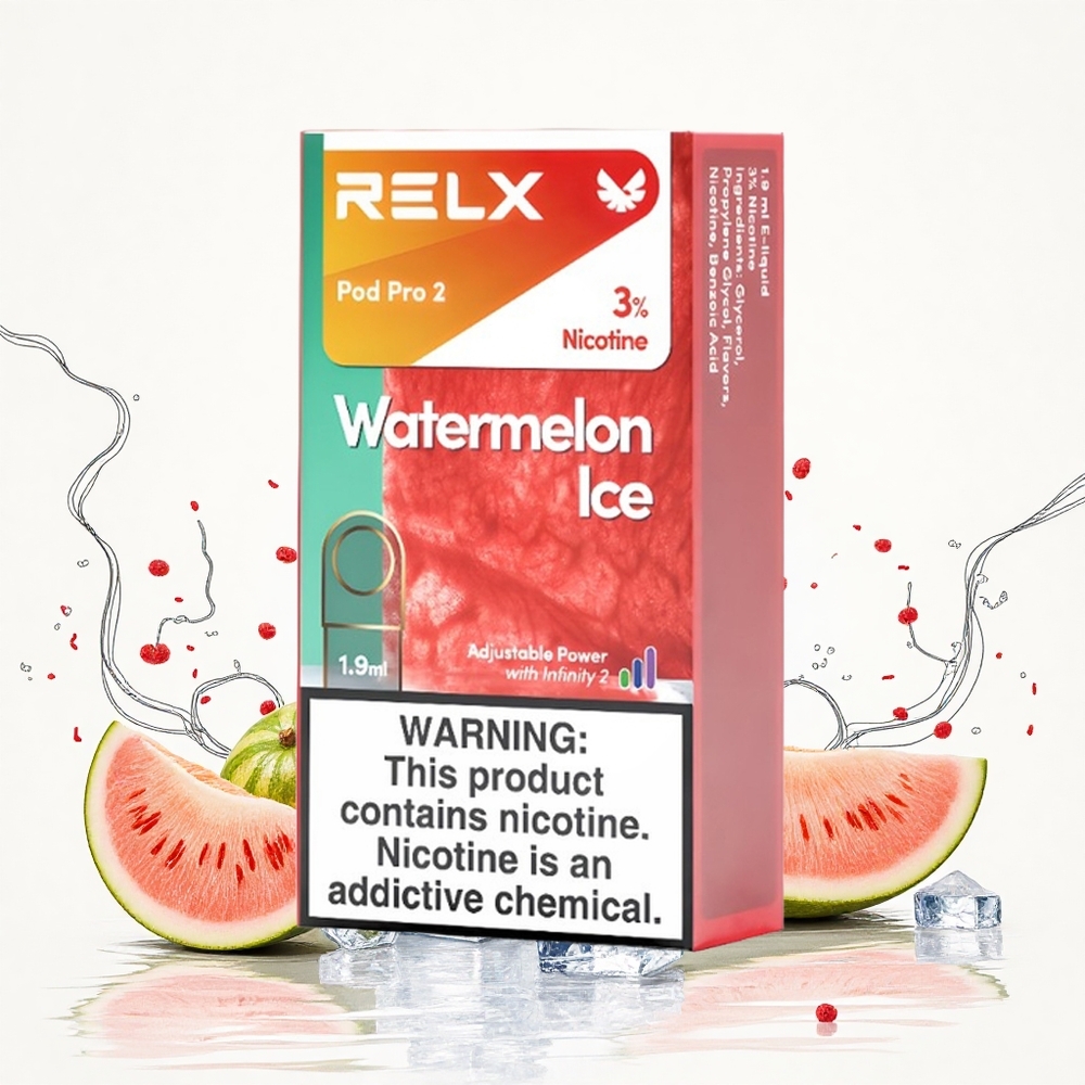 Relx Pod Pro 2 600 Puffs Görögdinnye Jég Nikotintartalom 3 Hungary Vapes